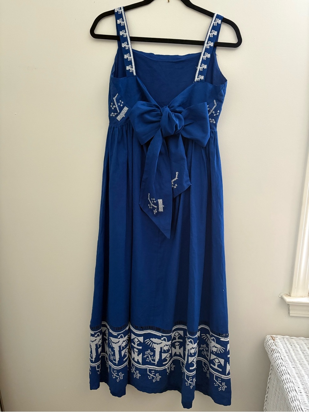 Farm Rio Embroidered Linen Blend Maxi Dress - Women - Picture 3 of 6